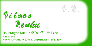 vilmos menku business card